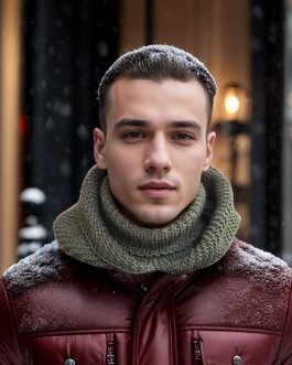 Шарф-хомут, капор “L-Hunter” з капюшоном для чоловіків, жінок та підлітків, 50-58 см