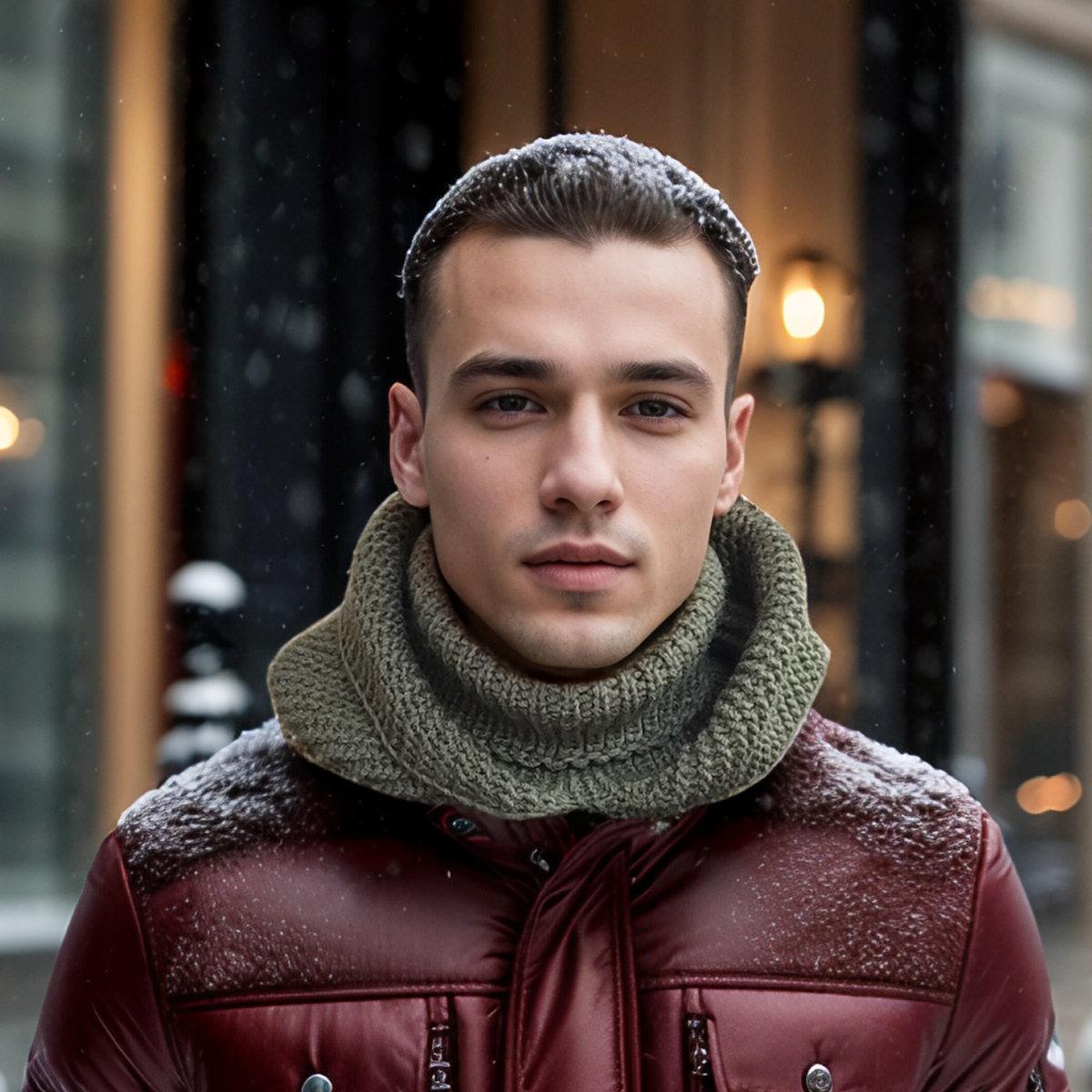 Шарф-хомут, капор "L-Hunter" з капюшоном для чоловіків, жінок та підлітків, 50-58 см - Зображення 2