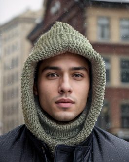 Шарф-хомут, капор “L-Hunter” з капюшоном для чоловіків, жінок та підлітків, 50-58 см