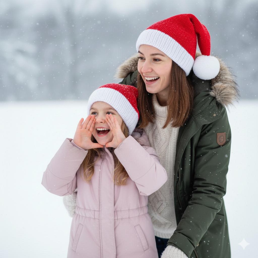 Парні в'язані шапки Family Look для Мами та Доньки, ручна робота від PRIGRIZ - Зображення 3