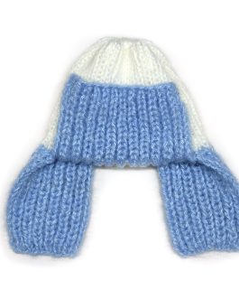 Жіноча в’язана шапка-вушанка “Nordic Style”, ручна робота від PRIGRIZ, 50-58 см