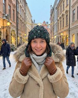 Стильна шапка вушанка “Оливковий Меланж” для жинок , ручна робота від PRIGRIZ, 50-58 см